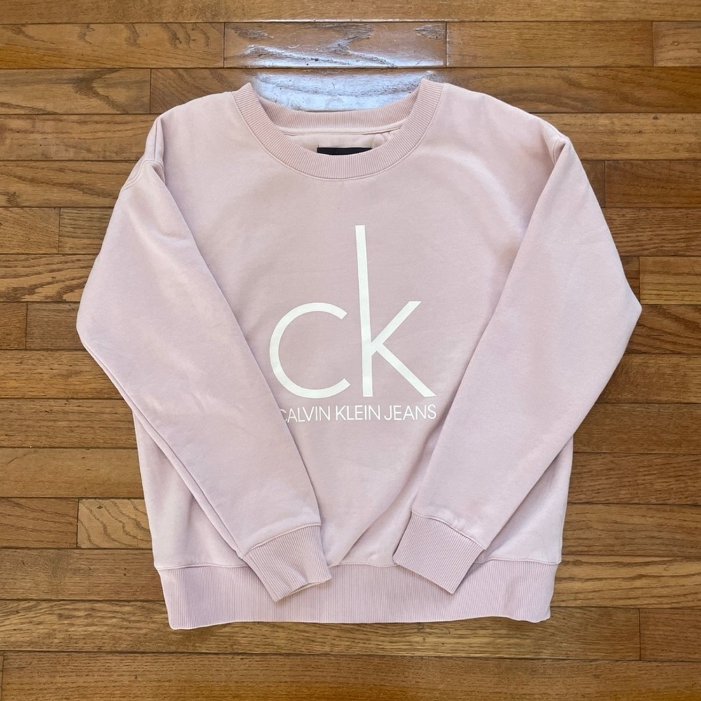 Calvin Klein Jeans Pink Crewneck Sweatshirt (M)